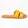 Alessio Push In Sandal - Mustard