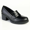 Franco Rossi Block Heel with Saddle Detail