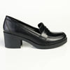 Franco Rossi Block Heel with Saddle Detail