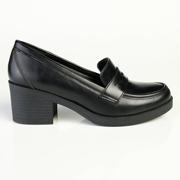 Franco Rossi Block Heel with Saddle Detail