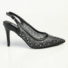 Madison Quinn Closed Toe Slingback Diamond - Black