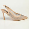 Madison Quinn Closed Toe Slingback Diamond - Nude