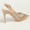 Madison Quinn Closed Toe Slingback Diamond - Nude