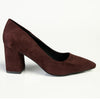 Madison Patricia Block Heel Court - Chocolate