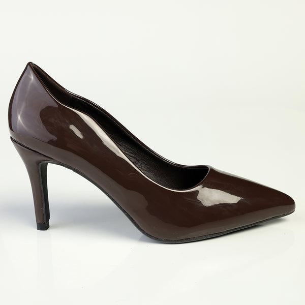 Madison Penny Court - Chocolate Patent