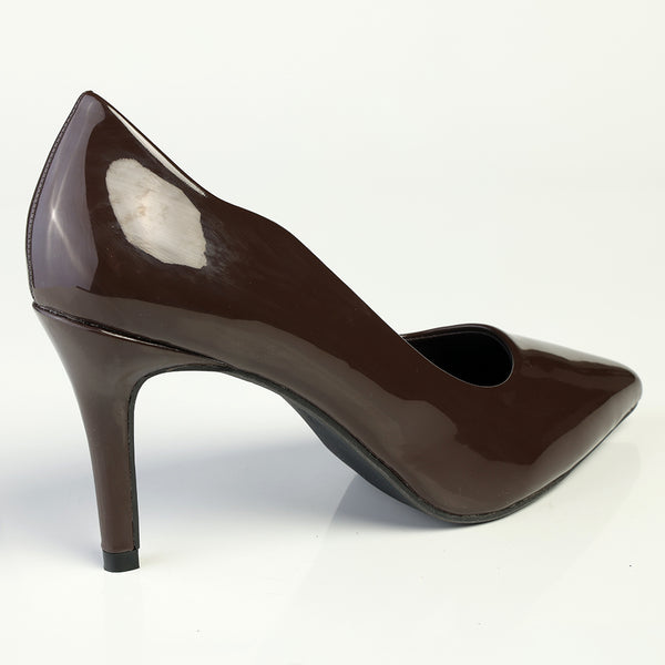 Madison Penny Court - Chocolate Patent