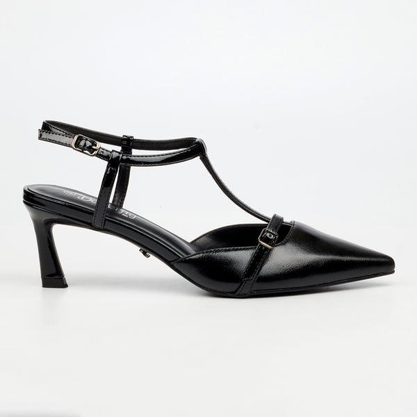 Butterfly Feet Elisha Closed Toe Slingback - Black