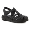 Hush Puppies Shilah Leather Closed Toe Sandal - Black