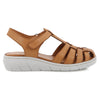 Hush Puppies Shilah Leather Closed Toe Sandal - Tan