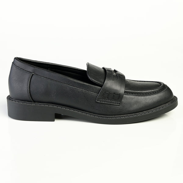Madison Magnolia Loafer with Saddle - Black