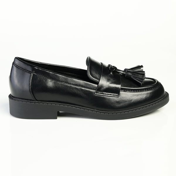 Madison Monroe Loafer with Tassle - Black