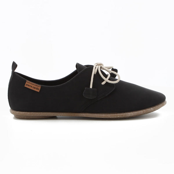 Pierre Cardin Ladies Riviera Flats - Black Mono