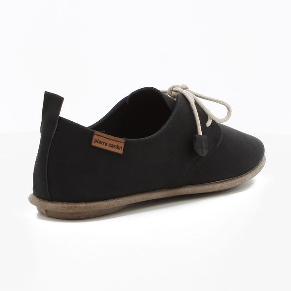 Pierre Cardin Ladies Riviera Flats - Black Mono