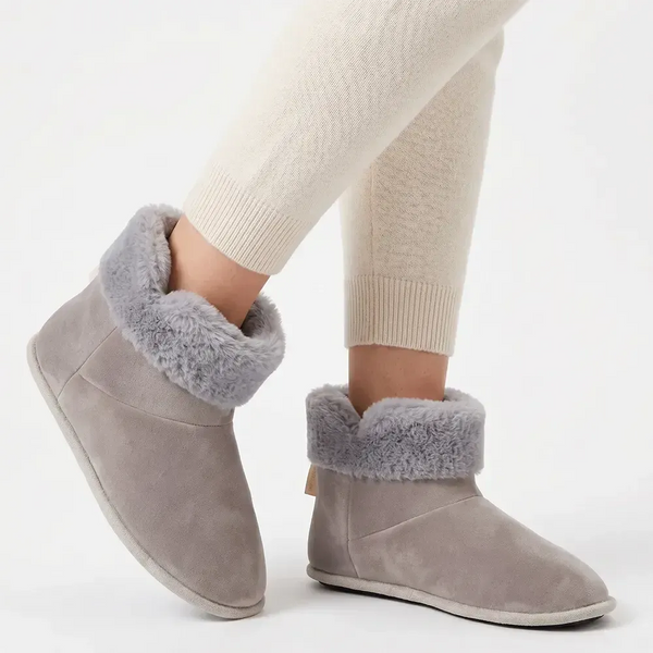 Hush Puppies Hi Top Slippers - Grey