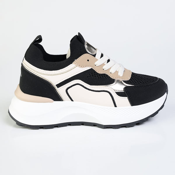 Madison Janey Sneaker  - Black Multi