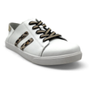 Julz Vicki Leather Sneaker - White Leopard Stripes