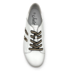 Julz Vicki Leather Sneaker - White Leopard Stripes