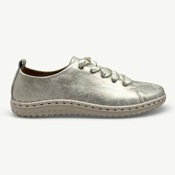 Julz Gina Leather Sneaker - Gold