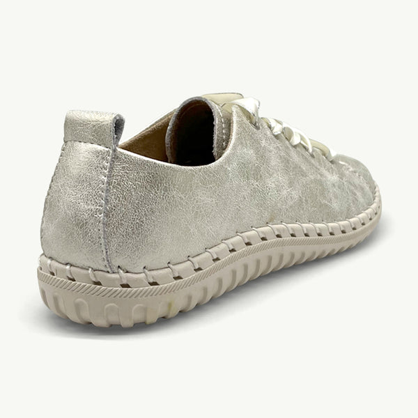 Julz Gina Leather Sneaker - Gold
