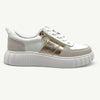 Julz Iris Leather Sneaker - White/Gold