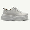 Julz Raya Leather Sneaker - White Snake