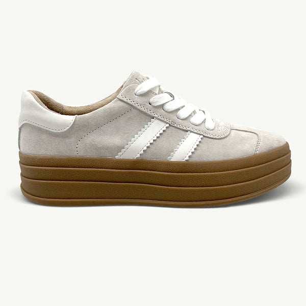 Julz Bree Leather Sneaker - White