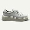 Julz Bayley Leather Sneaker - White Pebble