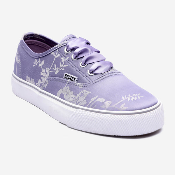 Soviet L Orchid Printed Platform Sneaker - Lilac Grey