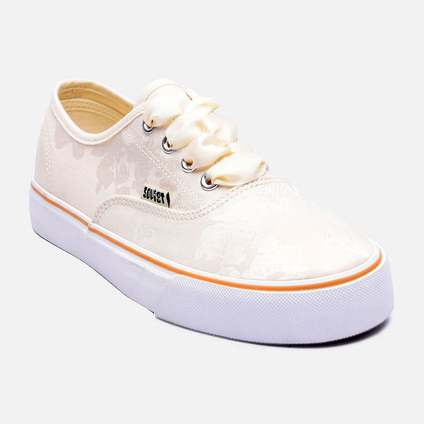 Soviet L Orchid Printed Platform Sneaker - Cloud Dancer