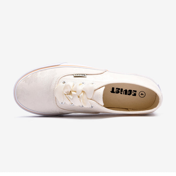Soviet L Orchid Printed Platform Sneaker - Cloud Dancer