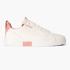 Soviet Ladies Hollywood Lace Up Sneaker - White Pink