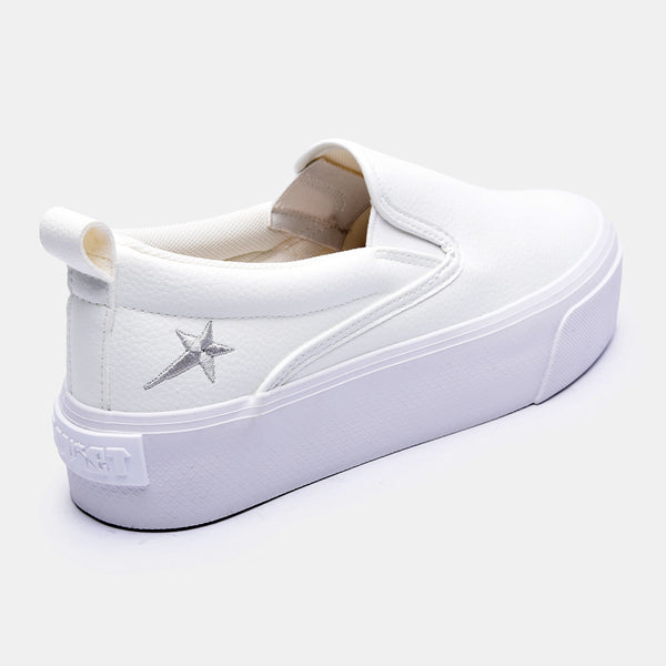 Soviet L Monroe Slip-On Platform Sneaker - White