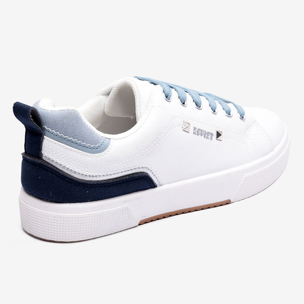 Soviet L Mahogany Casual Sneaker - White Blue