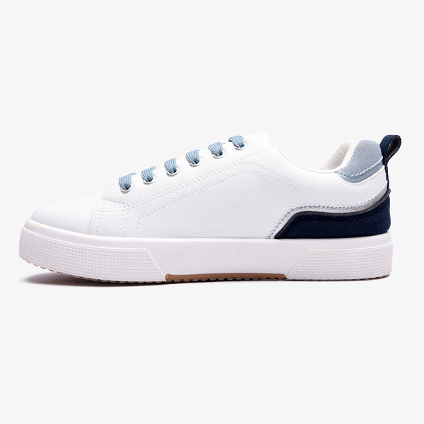 Soviet L Mahogany Casual Sneaker - White Blue