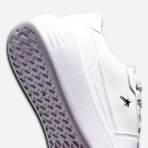Soviet L Sylvie Casual Sneaker - White and Silver
