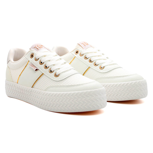 Tomy Danielle Lace Up Sneaker - White