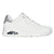 Skechers Uno Lace Up Sneaker - White/ Silver