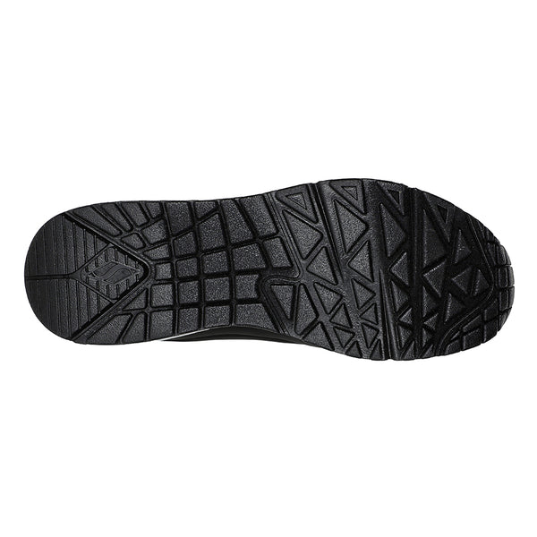 Skechers Uno Lace Up Sneaker - Black