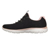 Skechers Women Summits Slip-On Sneaker - Black/ Rose