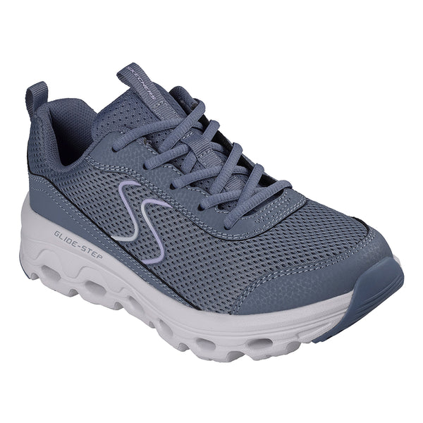 Skechers Glide Step Sneaker - Silver/ Tan