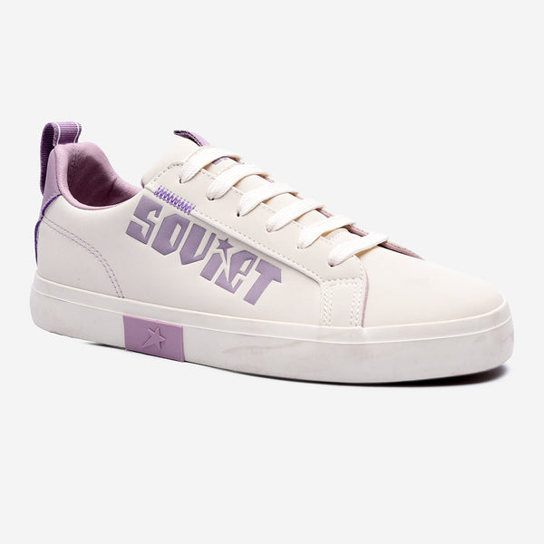 Soviet Hollywood Lace Up Sneaker - Cream/ Mauve