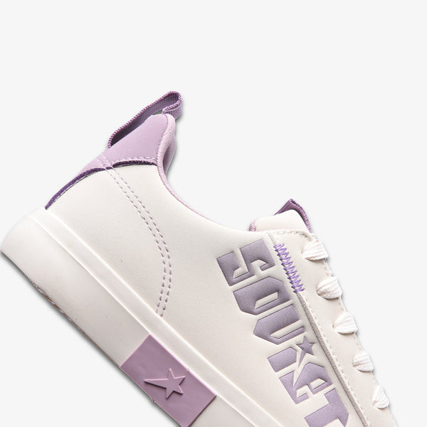 Soviet Hollywood Lace Up Sneaker - Cream/ Mauve