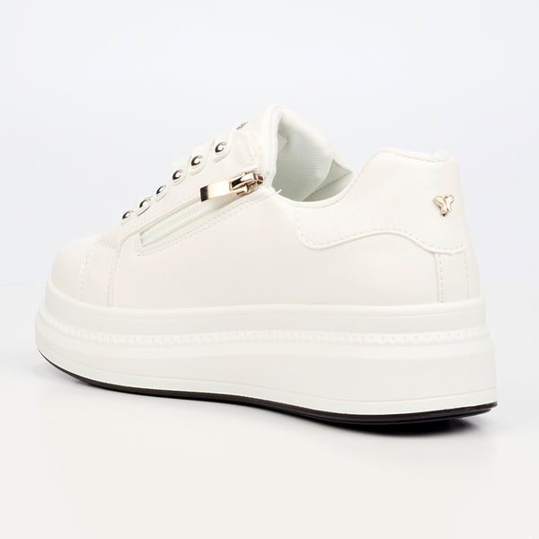 Butterfly Feet Senhora 31 Platform Sneaker - White