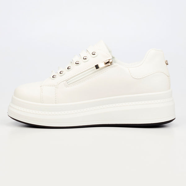 Butterfly Feet Senhora 31 Platform Sneaker - White