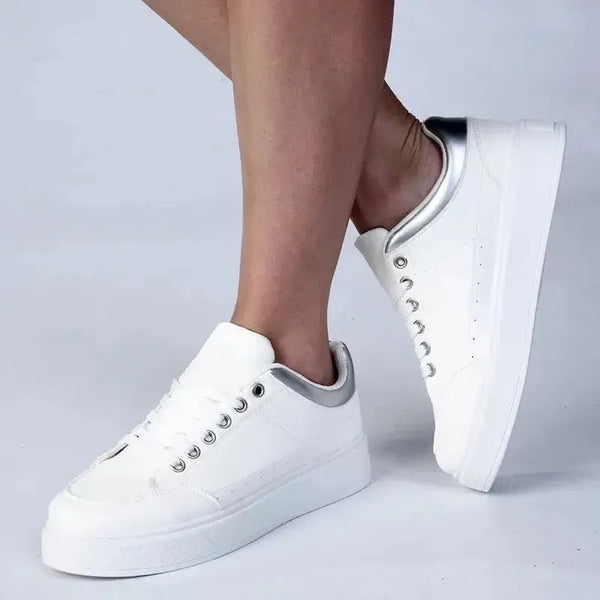 Madison Heart of New York Brynn Platform Sneakers - White
