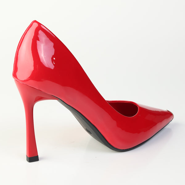 Madison Oakland Stiletto Court With Metal Tip - Red
