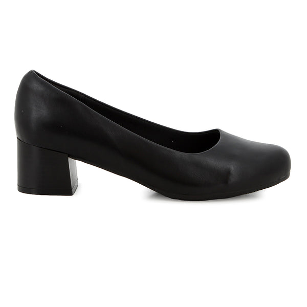 Pierre Cardin Fynn Block Heel Court - Black