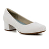 Pierre Cardin Fynn Block Heel Court - White