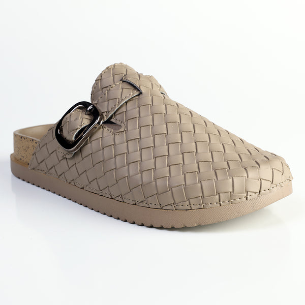 Madison Push In Clog Mule - Taupe