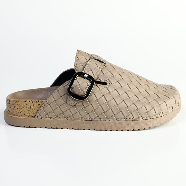 Madison Push In Clog Mule - Taupe